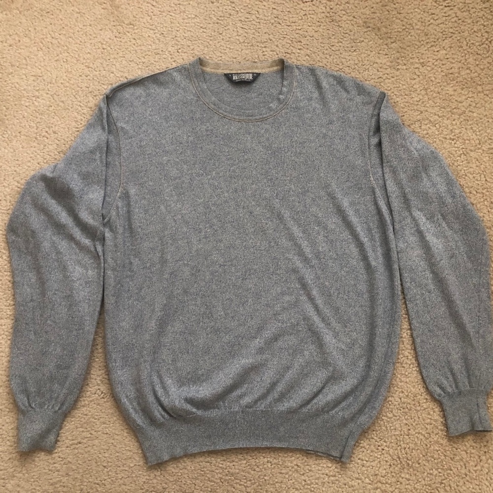 Italian Men's sweater cotton, silk, cashmere